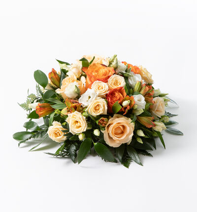 Oransje rund borddekorasjon Oransje rund borddekorasjon